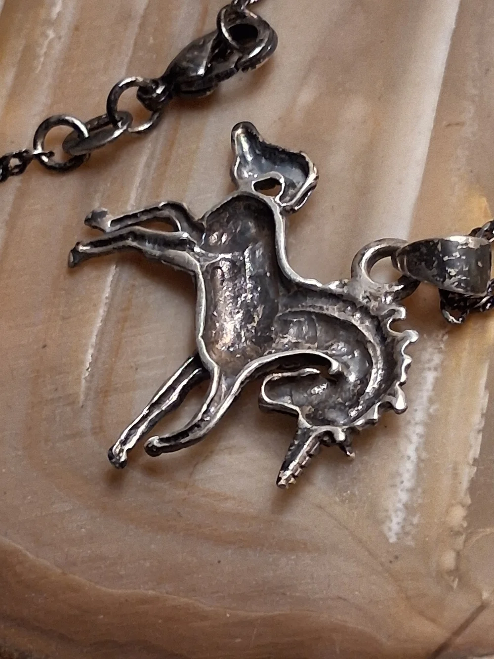 Silver Unicorn Pendant Necklace - Women's Jewelry